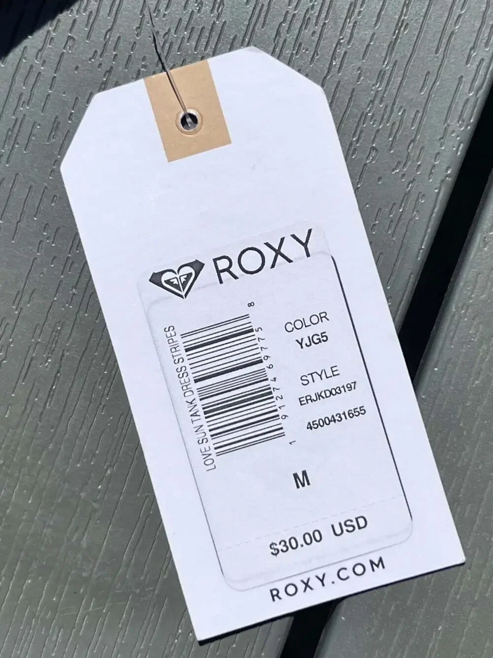 Roxy NWT Striped Tank Dress Blue White Sleeveless Casual Beach Cover Up Medium